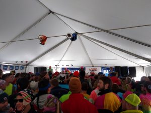 Fast Times Boston jamming in the Bud Light Concert Tent outside of The Bunyan Room